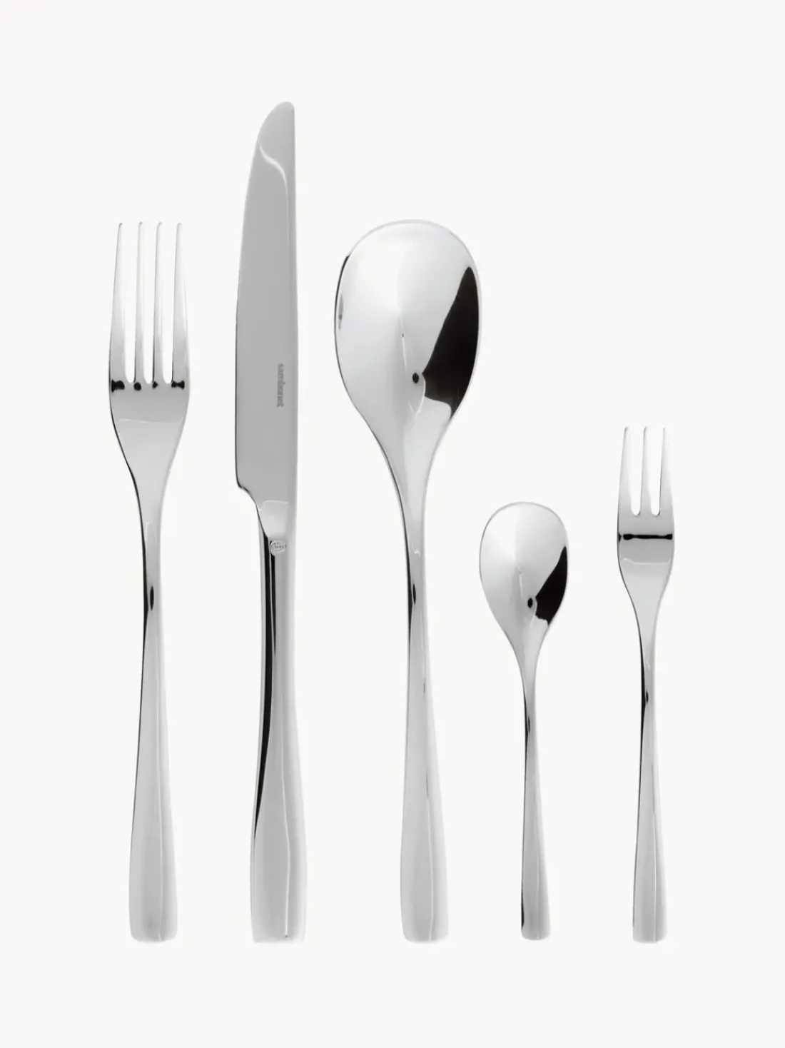 Cubertería de acero inoxidable Sintesi, 6 comensales, 30 pzas.