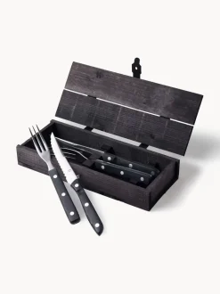 Cubiertos de bistec con caja Old Farmer, tamaños diferentes