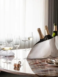 Cubitera de champán de acero inoxidable con forma orgánica Indulgence