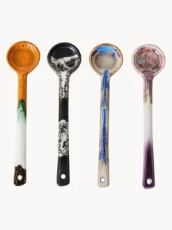 Cucharas artesanales con esmalte reactivo 70s
