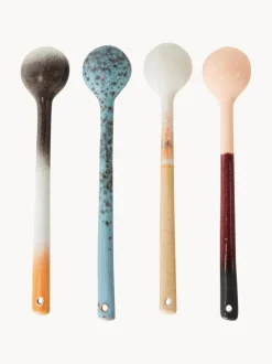 Cucharas artesanales con esmalte reactivo 70s