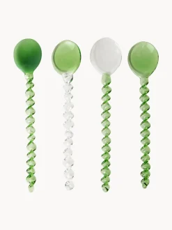 Cucharitas de vidrio Emeralds, 4 uds.