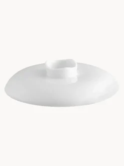 Cuenco con tapa artesanal con relieves Wellenspiel