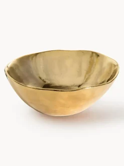 Cuenco de porcelana con borde irregular dorado Edge
