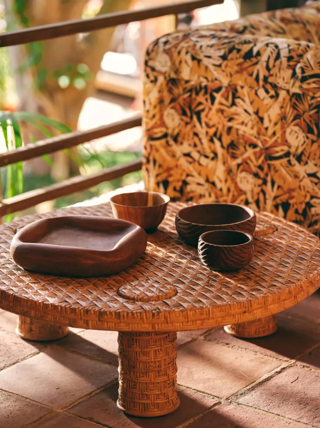 Cuenco de servir artesanal de madera de mango Fruity