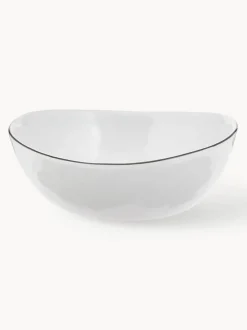 Cuencos artesanales de porcelana Salt, Ø 17 cm, 4 uds.