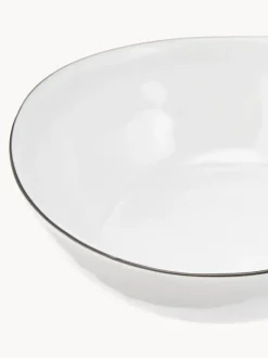 Cuencos artesanales de porcelana Salt, Ø 17 cm, 4 uds.