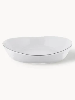Cuencos artesanales de porcelana Salt, Ø 20 cm, 2 uds.