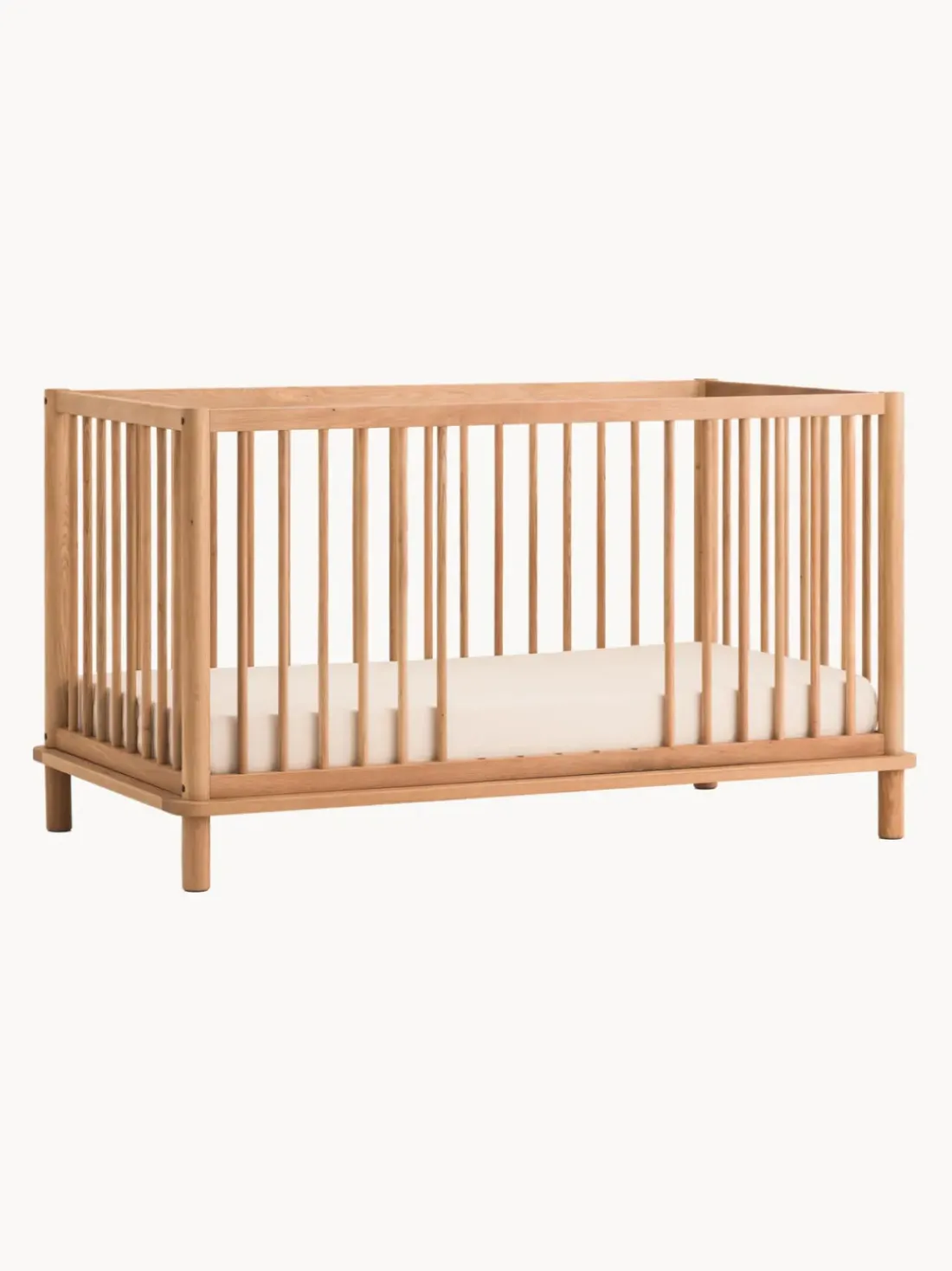 Cuna cama infantil extensible de madera de roble Latitude, 70 x 140 cm