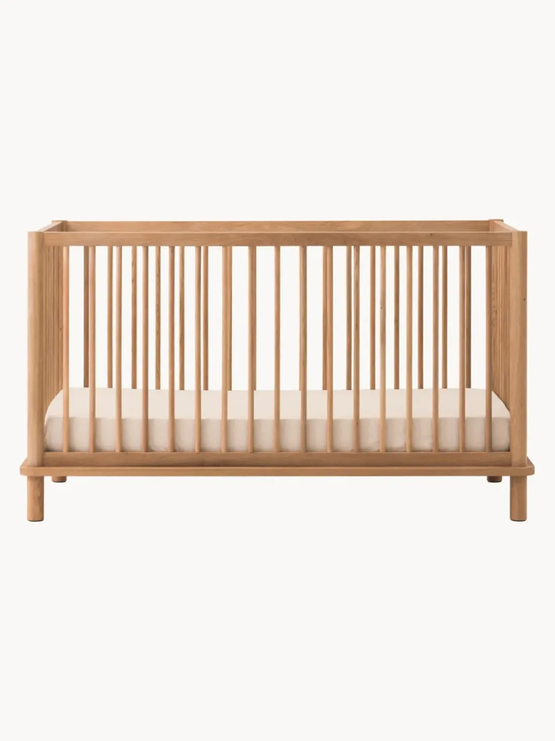 Cuna cama infantil extensible de madera de roble Latitude, 70 x 140 cm
