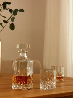 Decantador de cristal con relieve George, 700 ml