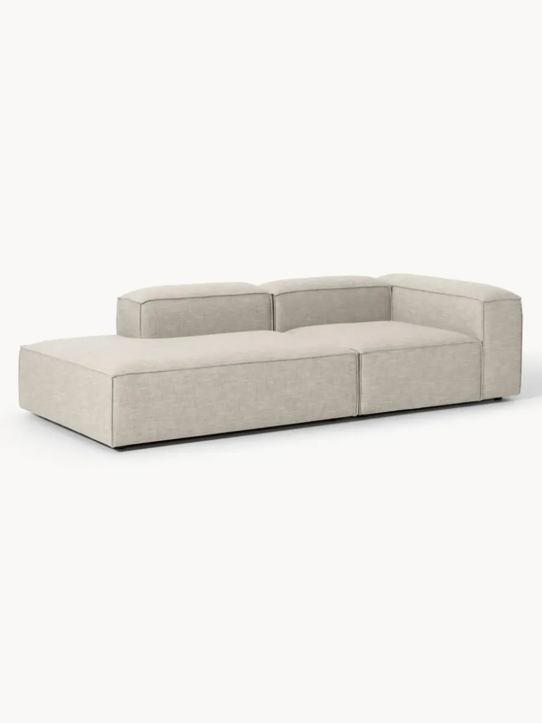 Diván modular de mezcla de lino Lennon