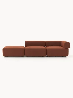 Diván modular en tejido bouclé Anton