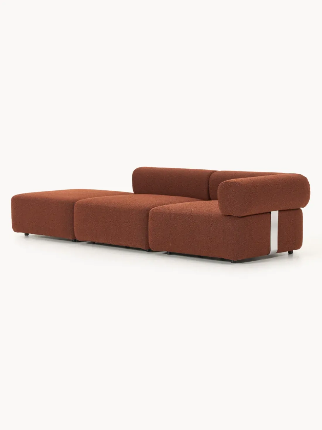 Diván modular en tejido bouclé Anton