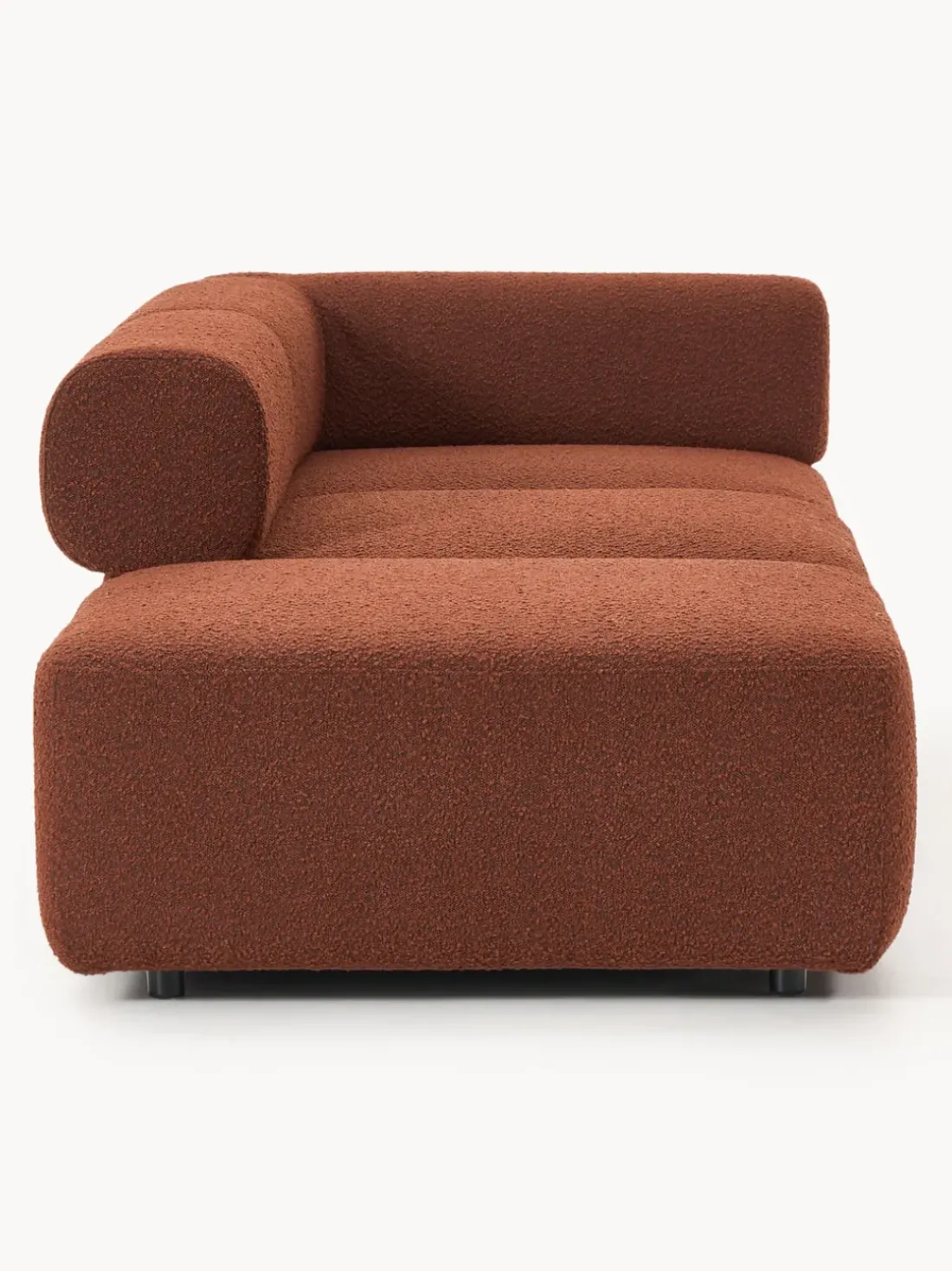 Diván modular en tejido bouclé Anton