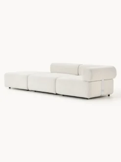 Diván modular en tejido bouclé Anton
