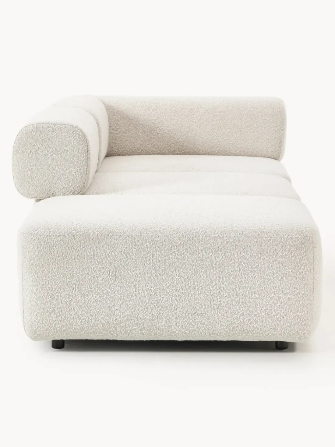 Diván modular en tejido bouclé Anton