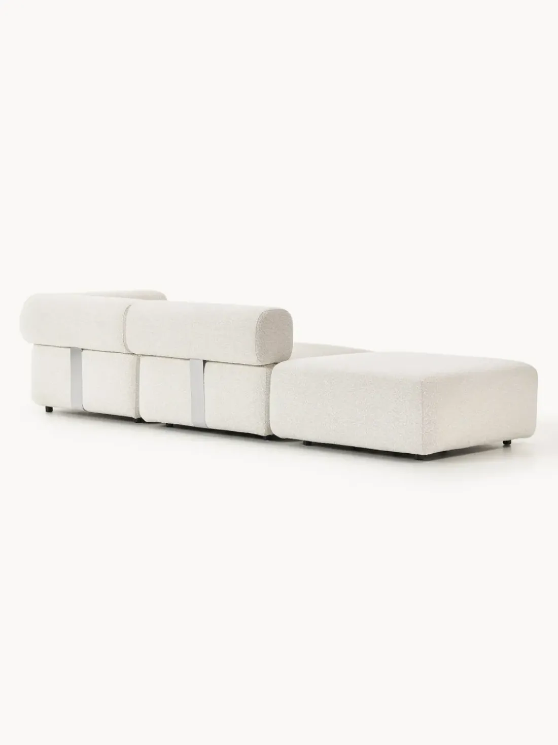 Diván modular en tejido bouclé Anton