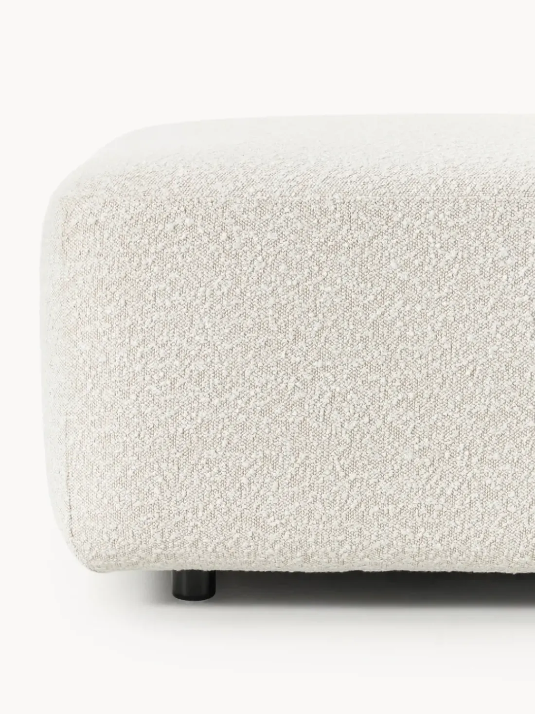 Diván modular en tejido bouclé Anton