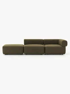 Diván modular en tejido bouclé Anton