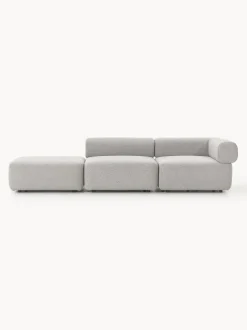Diván modular en tejido bouclé Anton