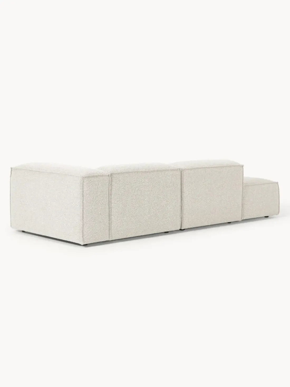 Diván modular en tejido bouclé Lennon