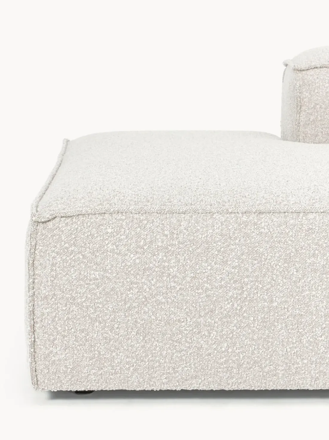 Diván modular en tejido bouclé Lennon