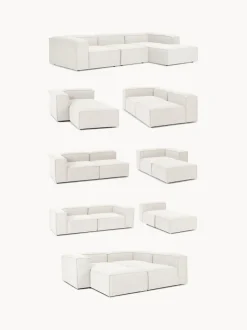 Diván modular en tejido bouclé Lennon