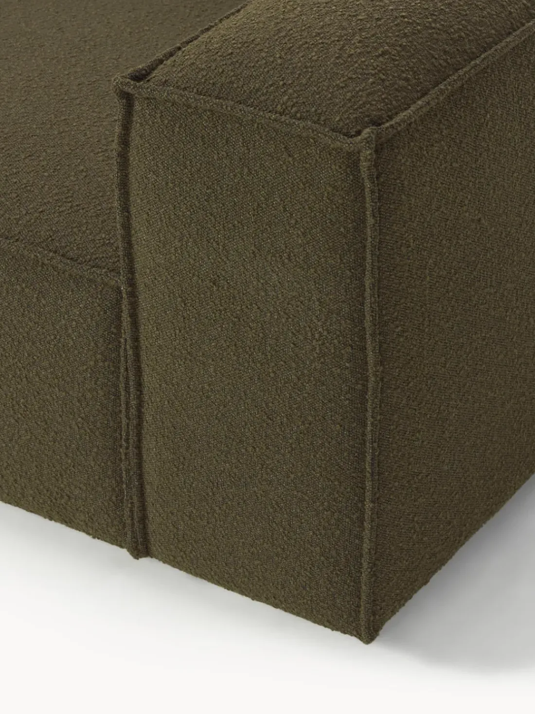 Diván modular en tejido bouclé Lennon