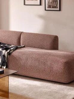 Diván modular en tejido bouclé Sofia