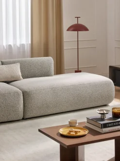 Diván modular en tejido bouclé Sofia