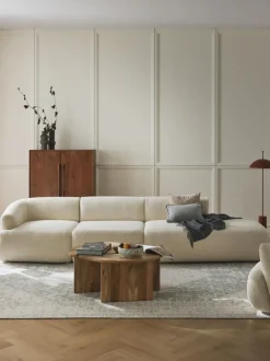 Diván modular grande de borreguillo Sofia