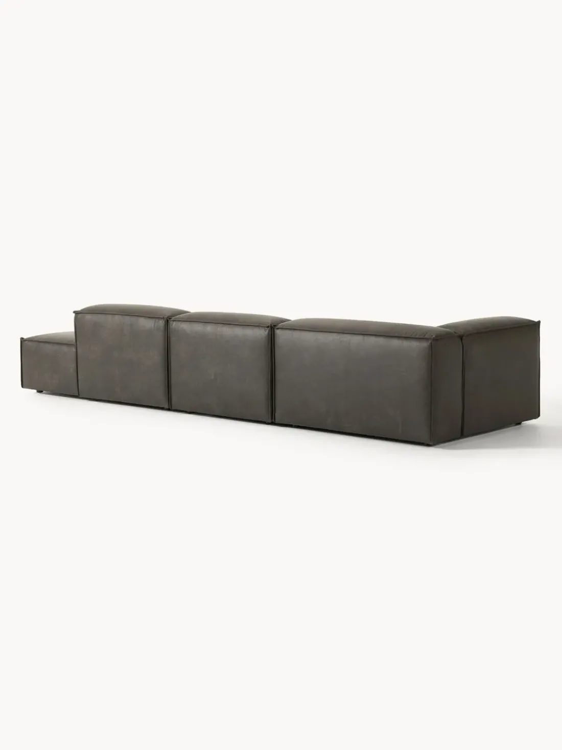 Diván modular grande de cuero reciclado Lennon