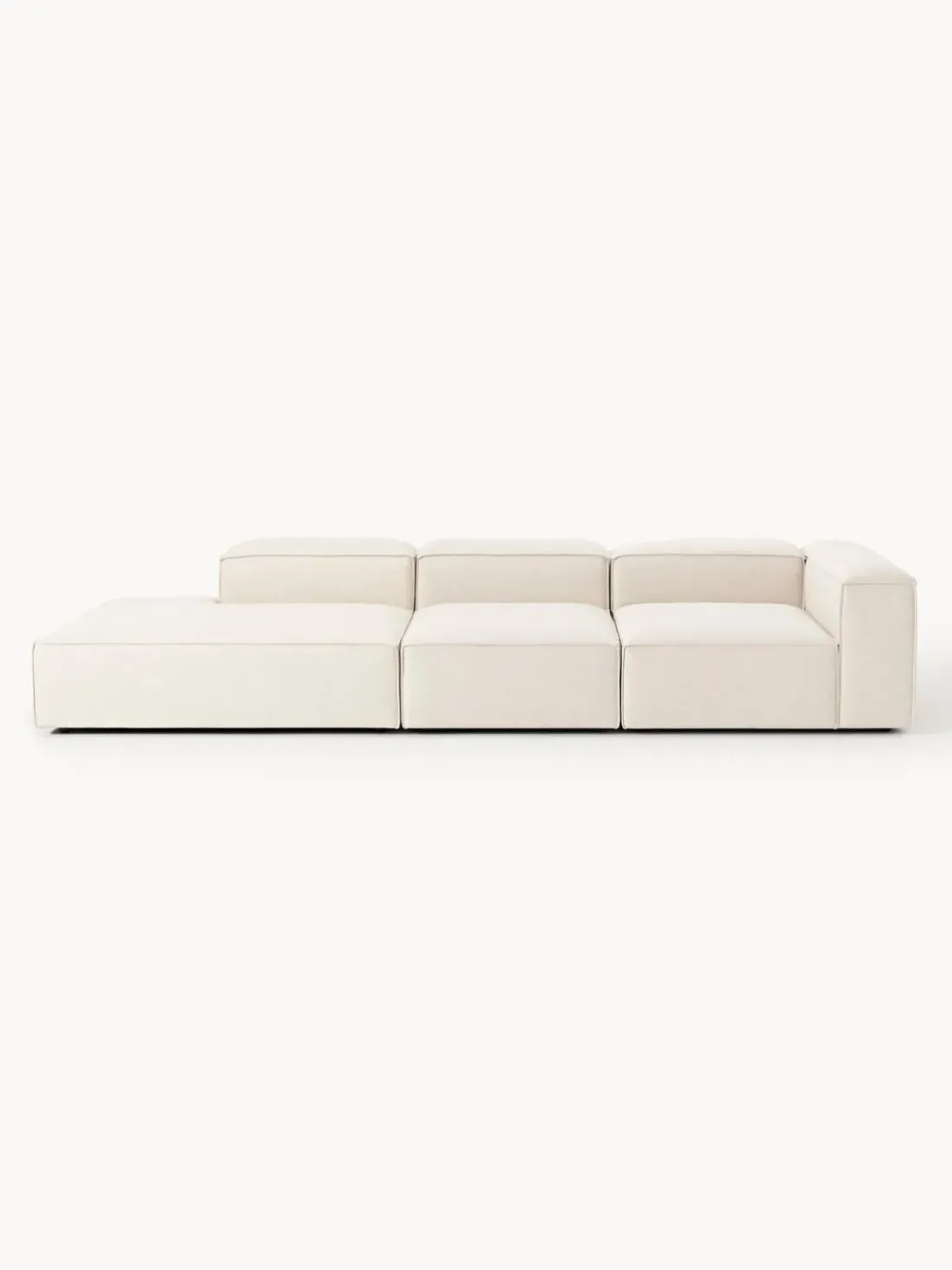 Diván modular grande de mezcla de lino Lennon