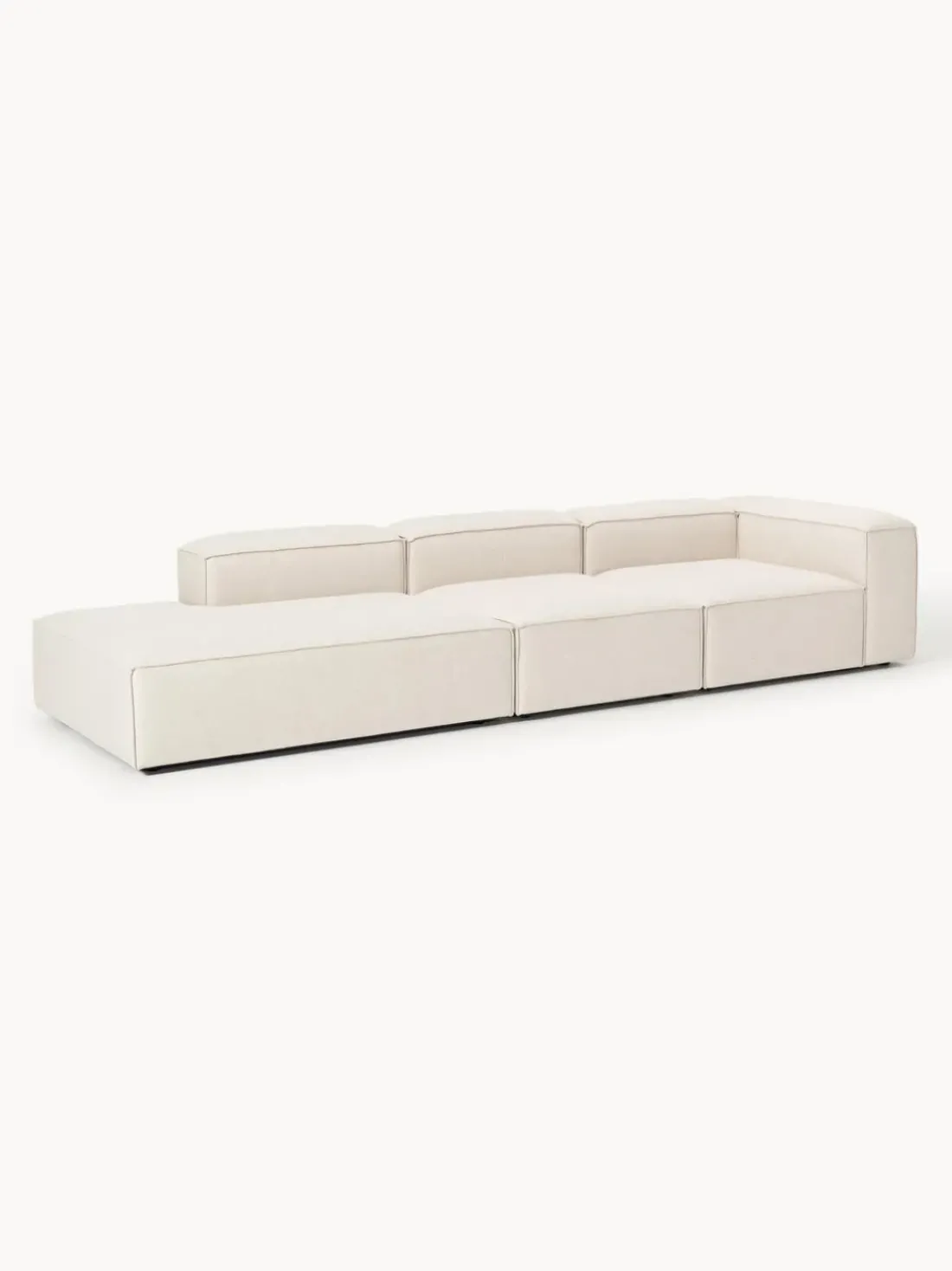 Diván modular grande de mezcla de lino Lennon