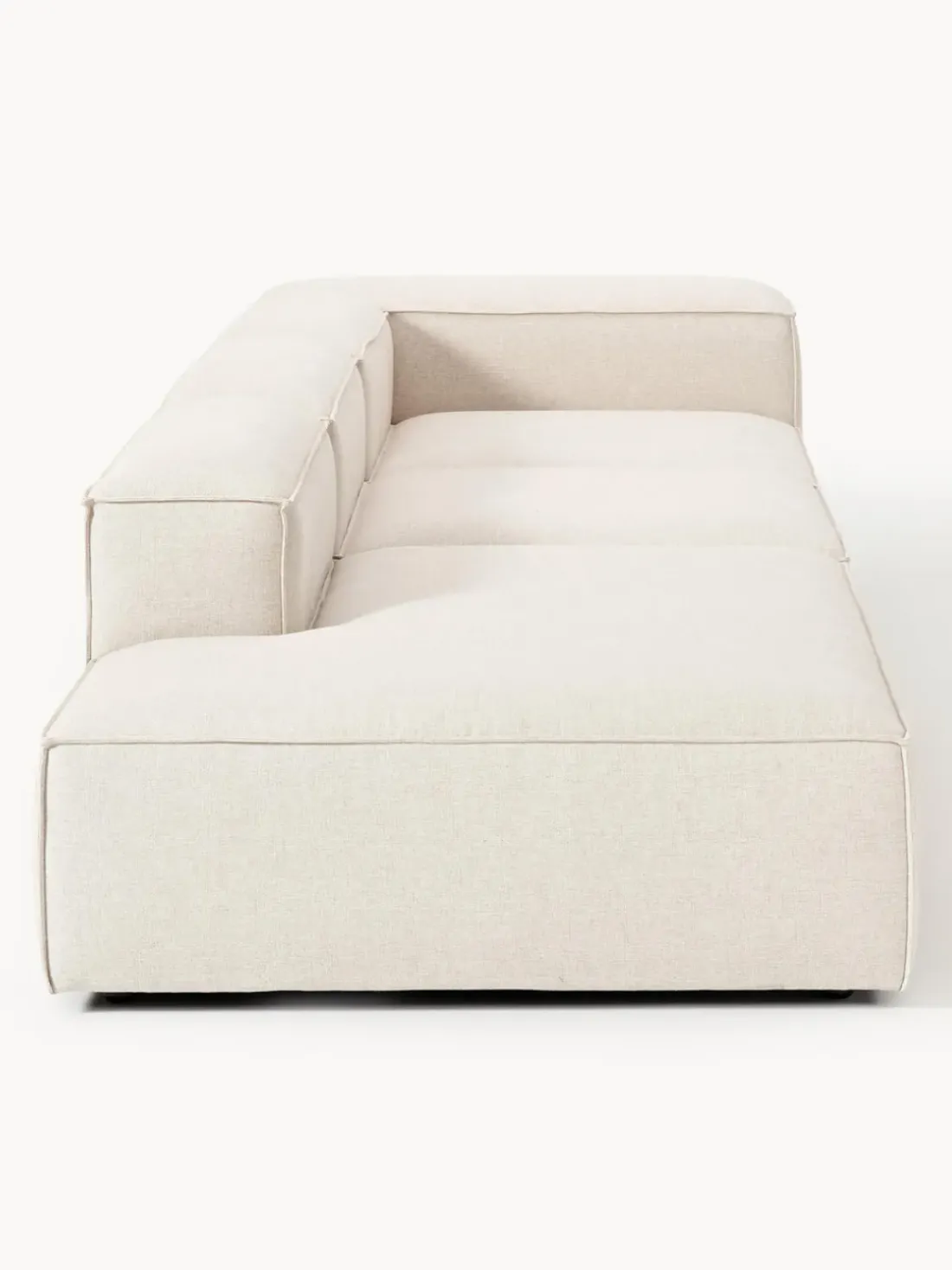 Diván modular grande de mezcla de lino Lennon