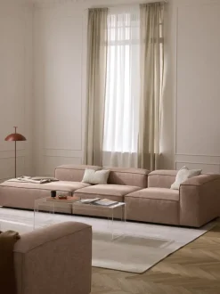 Diván modular grande de mezcla de lino Lennon
