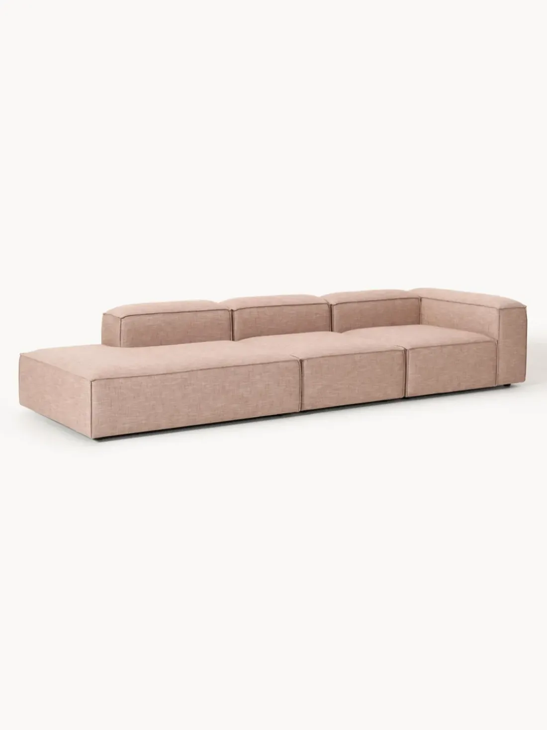 Diván modular grande de mezcla de lino Lennon