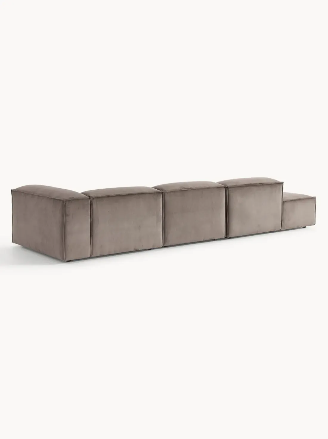 Diván modular grande de pana Lennon