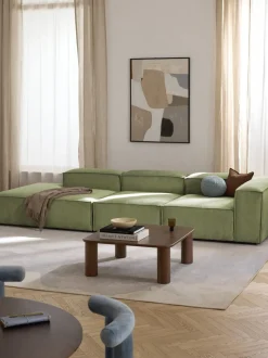 Diván modular grande de pana Lennon