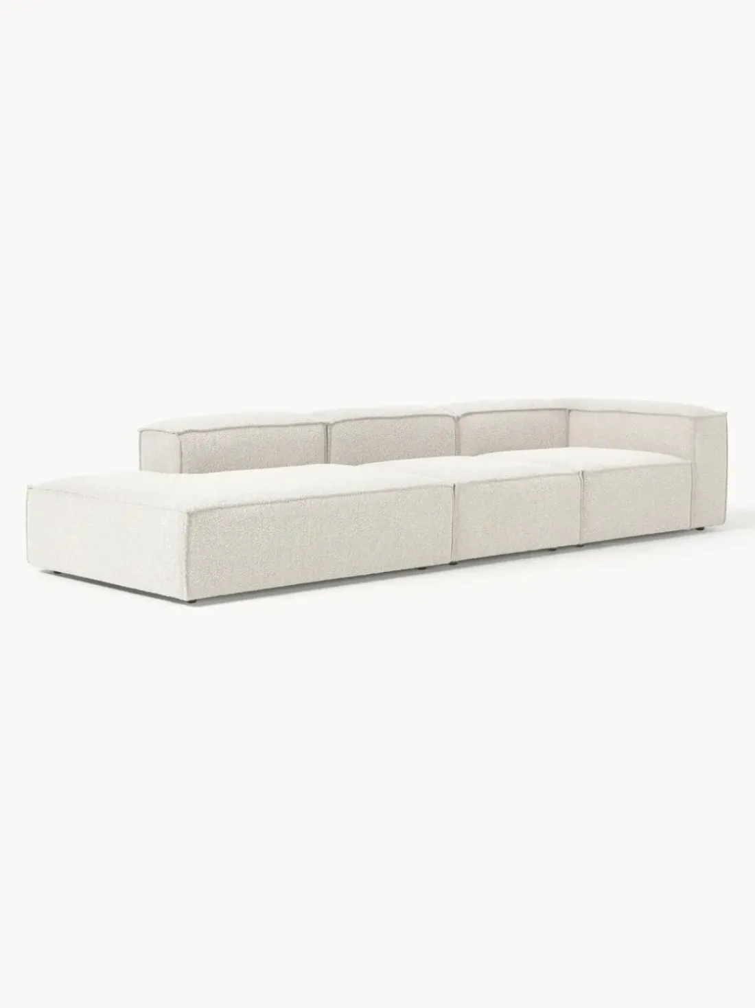 Diván modular grande en tejido bouclé Lennon