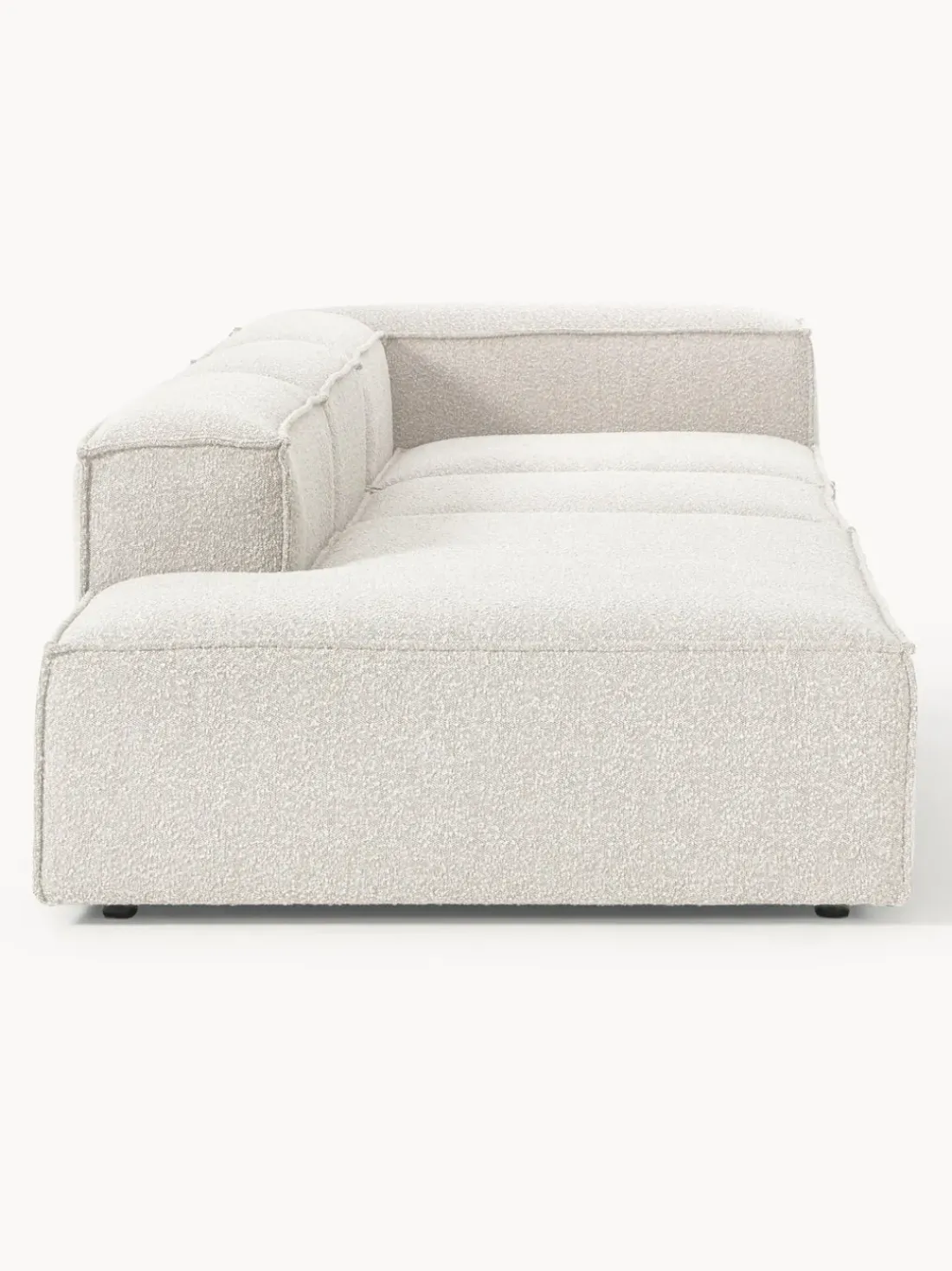 Diván modular grande en tejido bouclé Lennon
