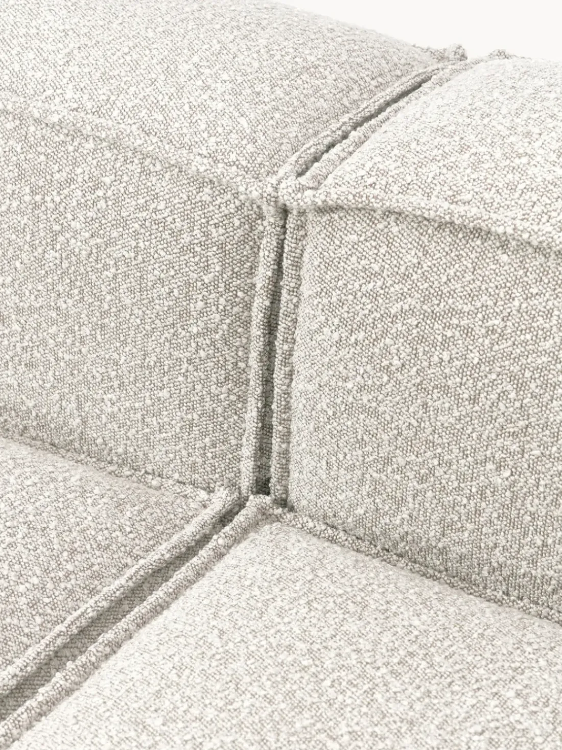 Diván modular grande en tejido bouclé Lennon
