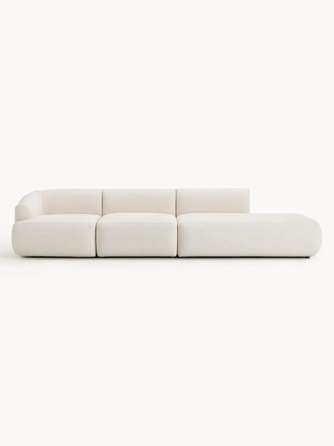 Diván modular grande en tejido bouclé Sofia