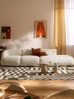 Diván modular grande en tejido bouclé Sofia