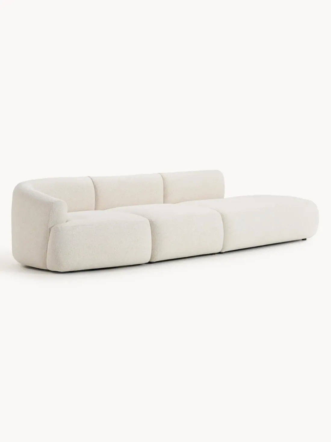 Diván modular grande en tejido bouclé Sofia
