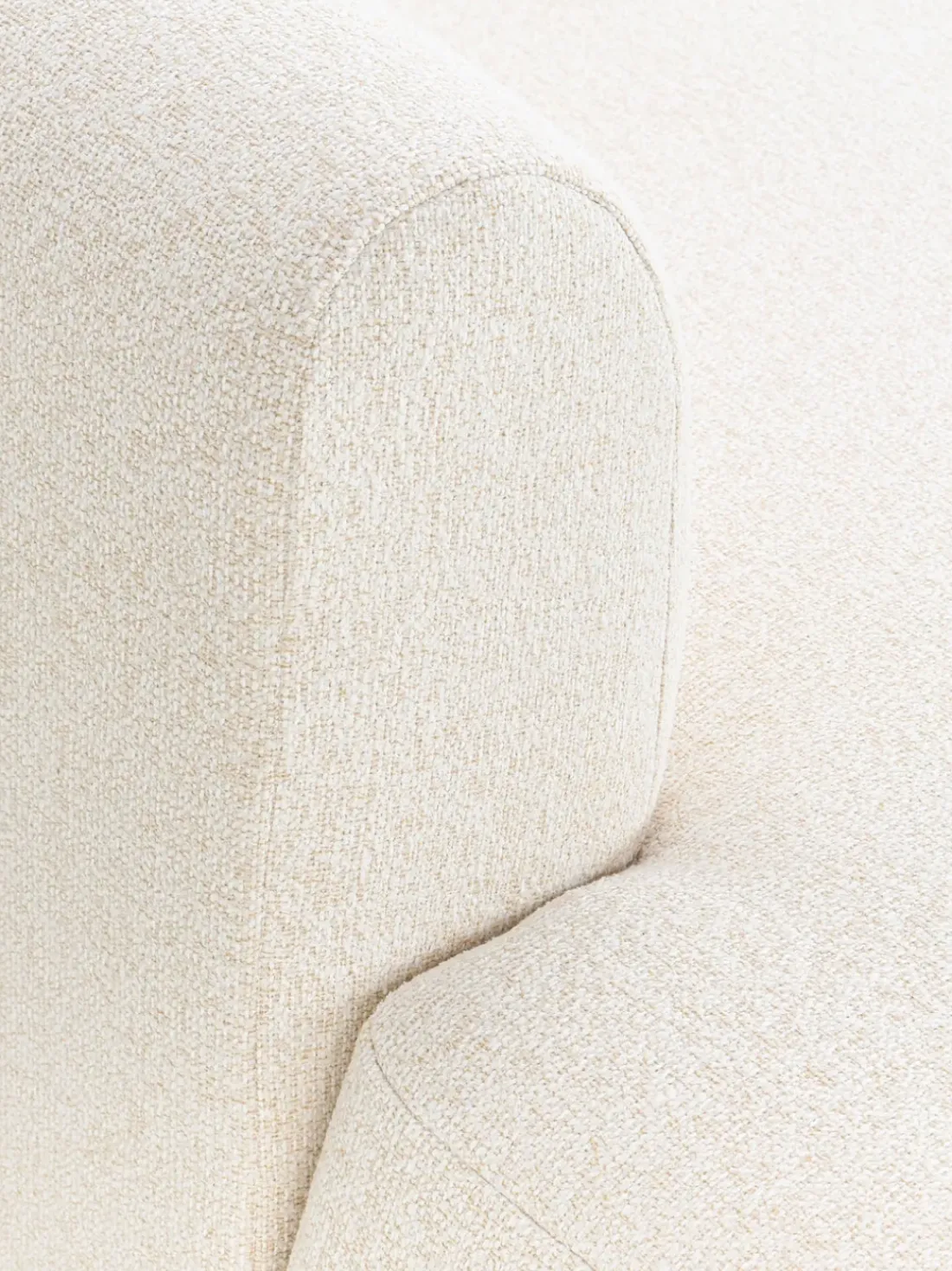Diván modular grande en tejido bouclé Sofia