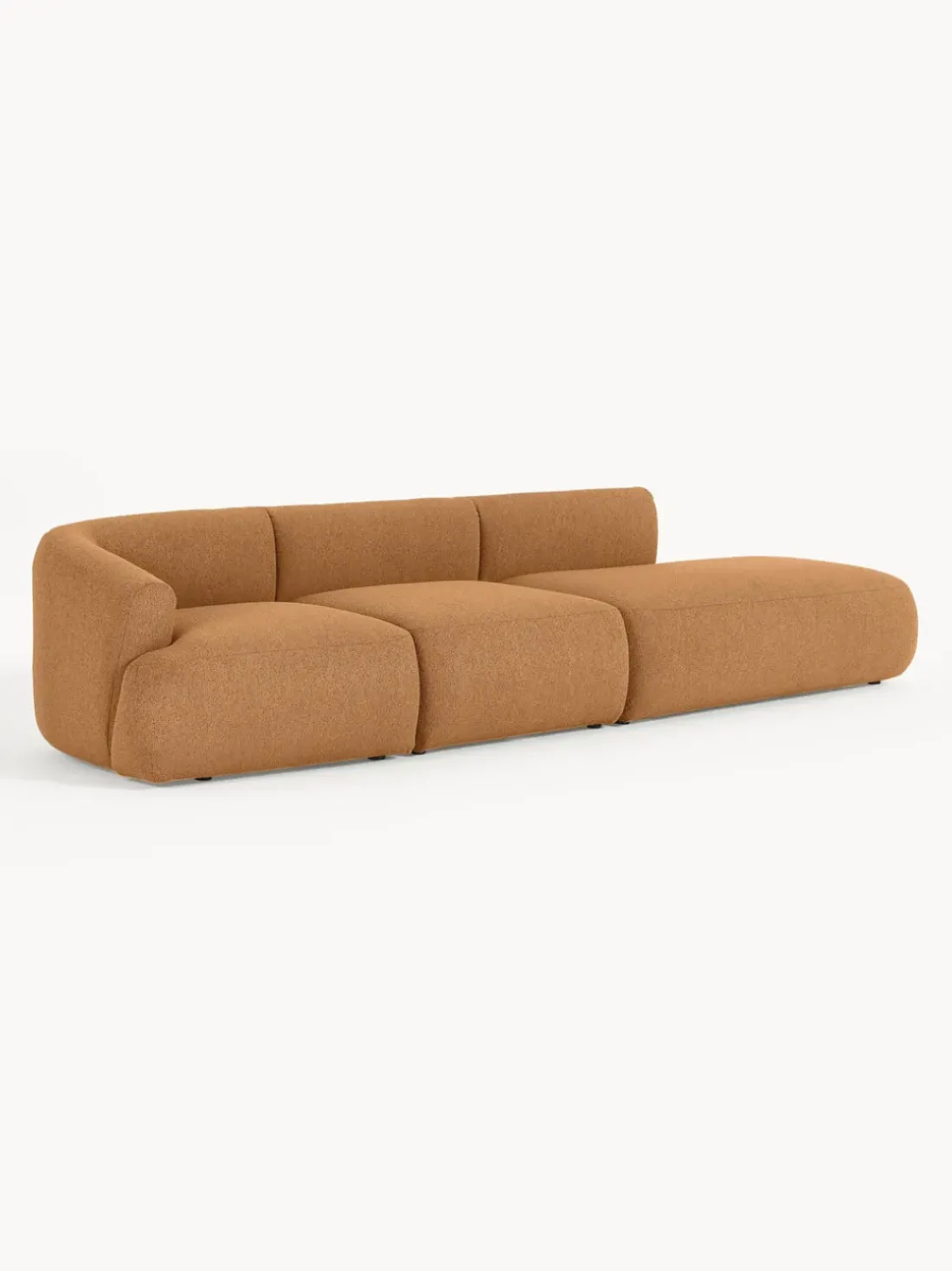 Diván modular grande en tejido bouclé Sofia
