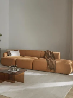 Diván modular grande en tejido bouclé Sofia