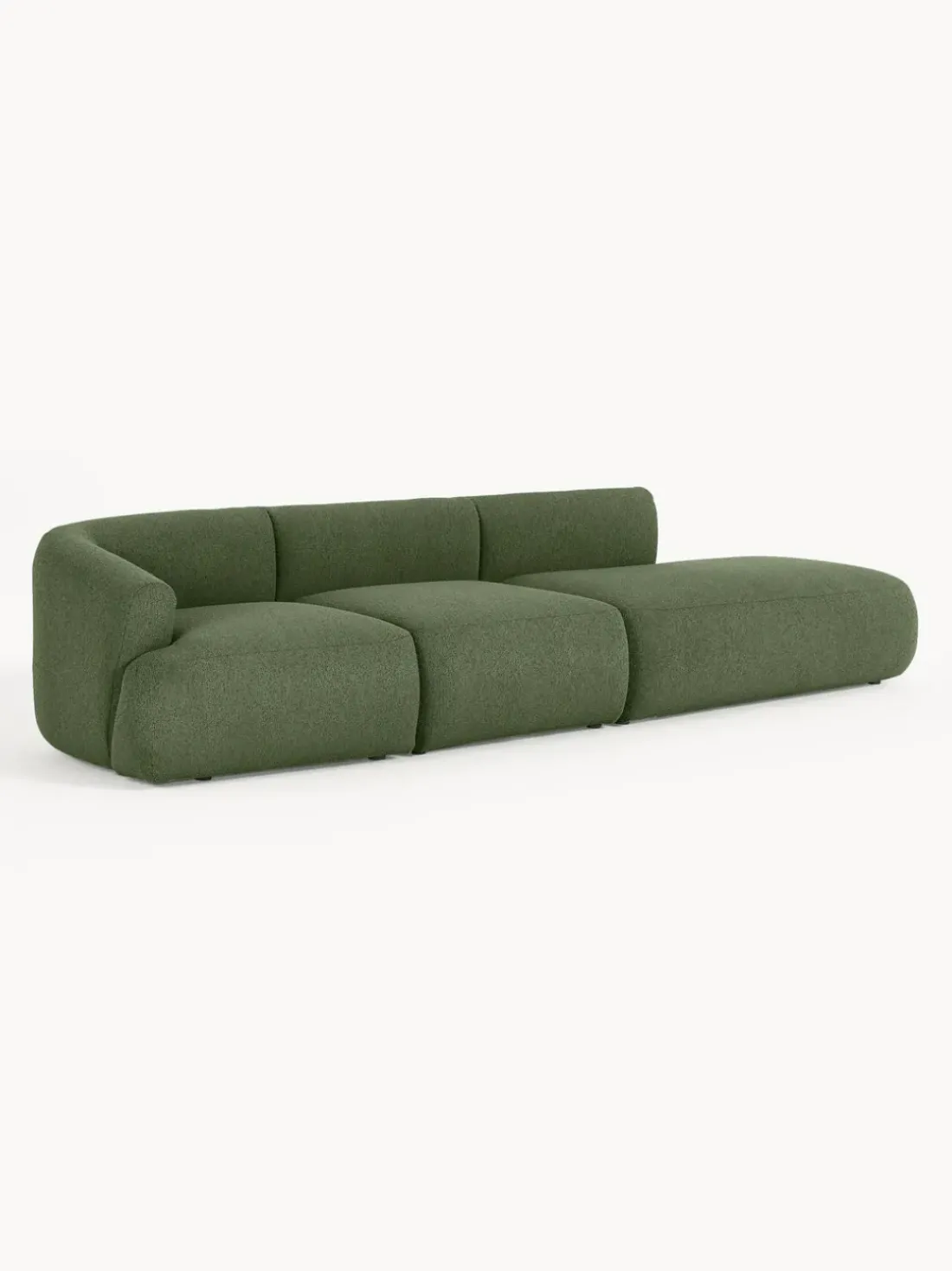 Diván modular grande en tejido bouclé Sofia